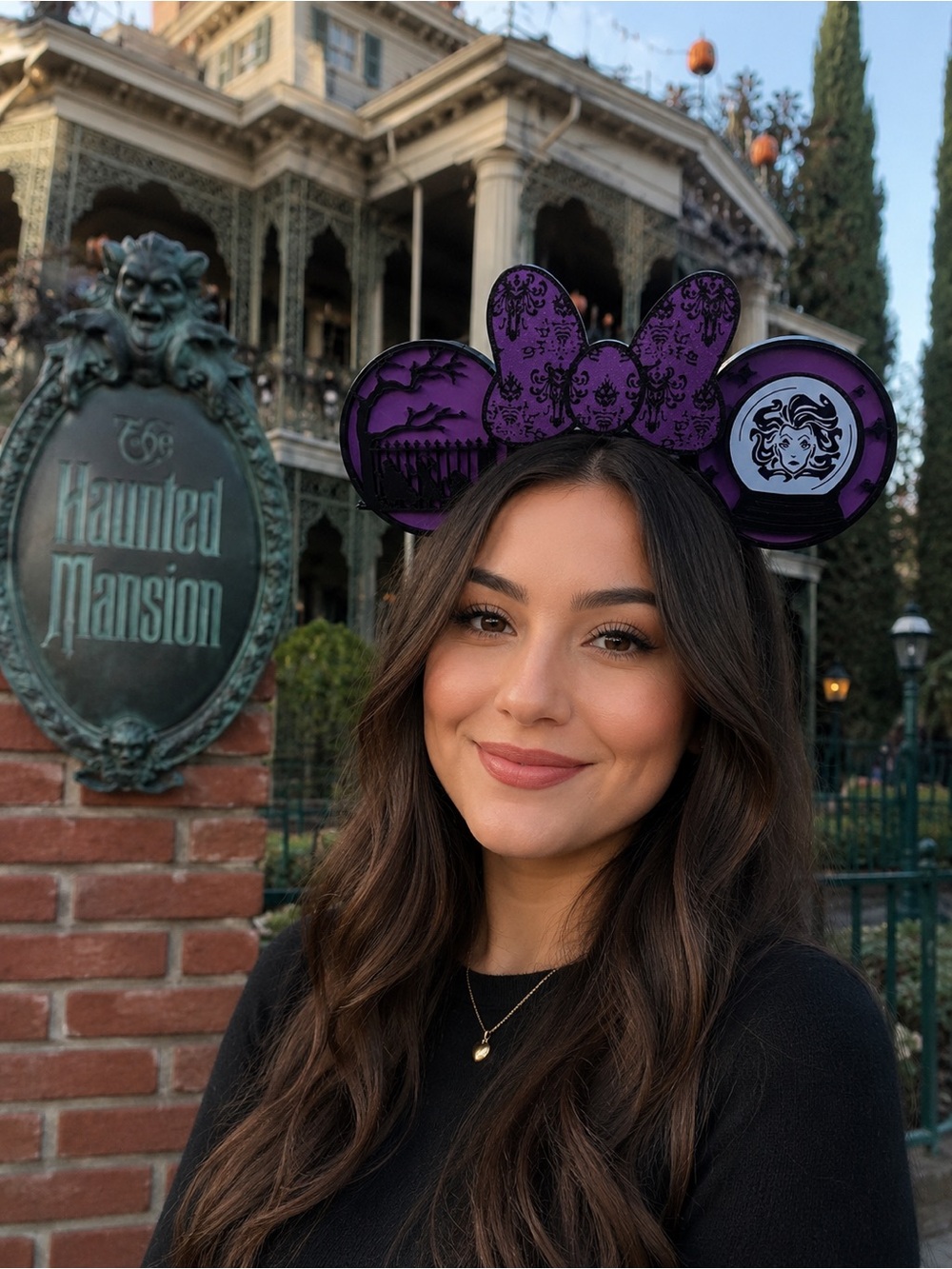 Purple Haunted Mansion 3-D Ears Headband